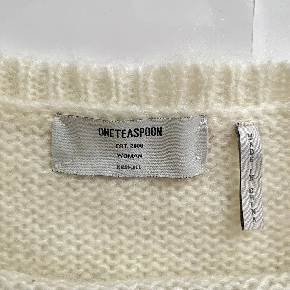One Teaspoon Heather Stripe Oversize Sweater Women Size S/M - Picture 11 of 13